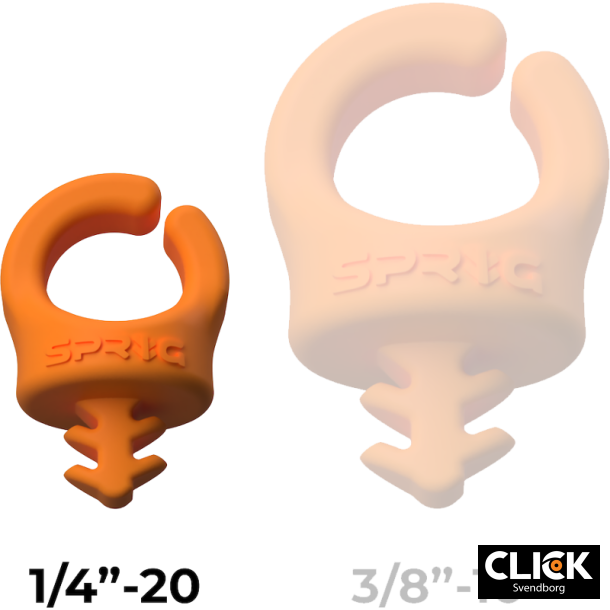 Sprig Orange 1/4" 6 pack