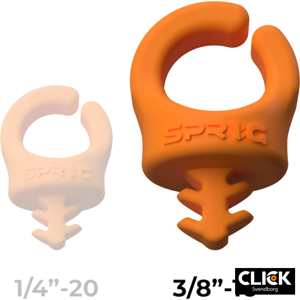 SprigBig Orange 3/8" 3 pack