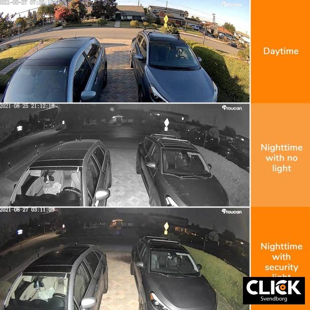 Toucan overv�gningskamera med sikkerheds spotlys via bev�gelseskontrol (Outlet)