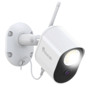 Toucan overvgningskamera med sikkerheds spotlys via bevgelseskontrol (Outlet)