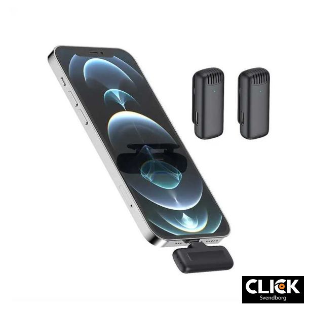 Tr�dl�st mikrofon s�t til Iphone