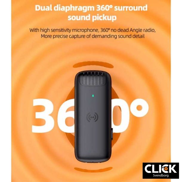 Tr�dl�st mikrofon s�t til Iphone