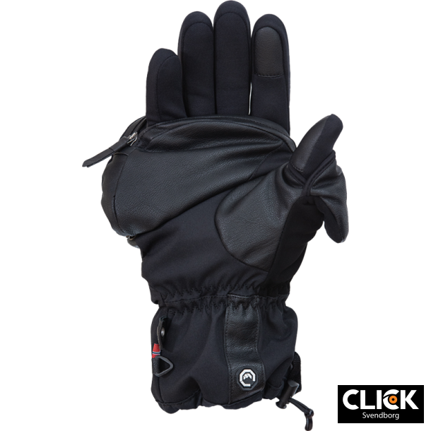 Vallerret Skadi Zipper Mitt LRS: Black XXL
