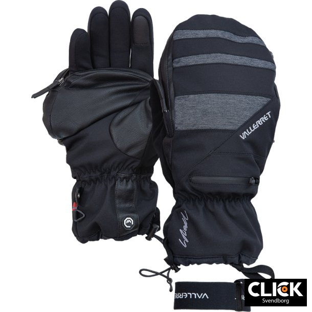 Vallerret Skadi Zipper Mitt LRS: Black S