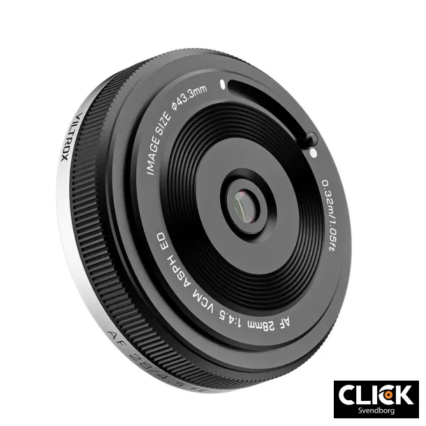 Viltrox AF 28mm F4.5 "Pancake Lens" til Sony E-mount
