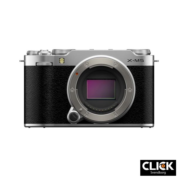 Fujifilm X-M5 Body Silver (Kb XF27mm samtidigt og f 1500,- i rabat)