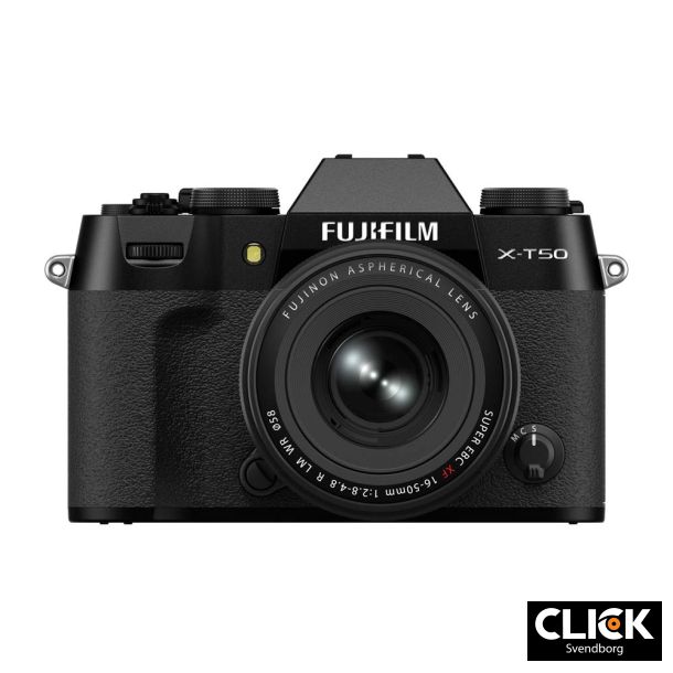 Fujifilm X-T50 Kit 16-50mm F2.8-4.8 R Black (Kb XF27mm samtidigt og f 1500,- i rabat)