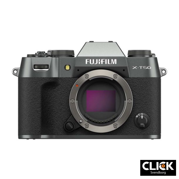 Fujifilm X-T50 Body Charcoal silver (Kb XF27mm samtidigt og f 1500,- i rabat)