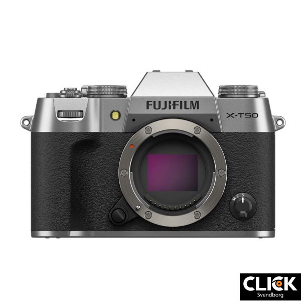 Fujifilm X-T50 Body Silver (Kb XF27mm samtidigt og f 1500,- i rabat)