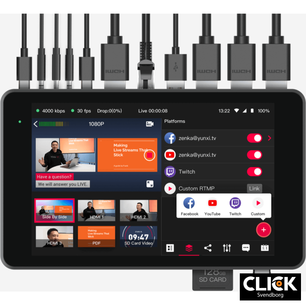 YoloBox Pro transportabel Multicam Live Streaming Studio