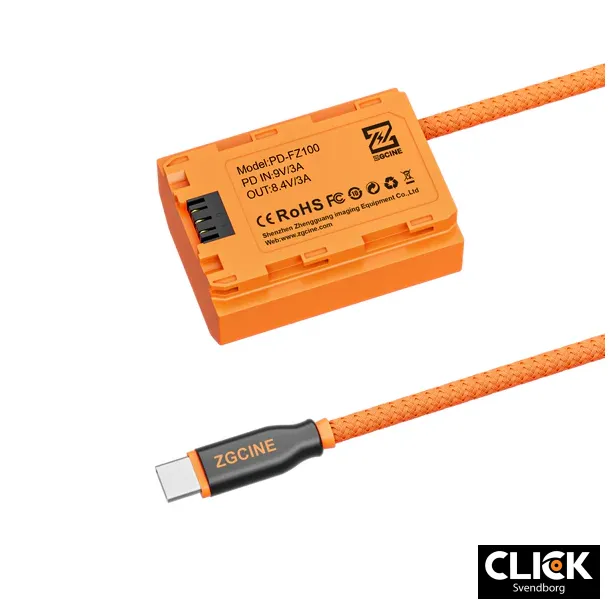 ZGCINE USB-C PD to FZ-100 for SONY Dummy Battery Cable