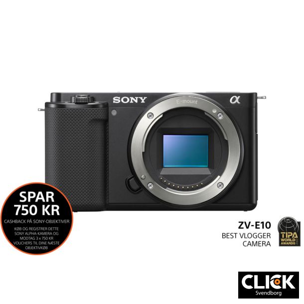 Sony ZV-E10 Hus (Inkl. Welcome to Vlog voucers)