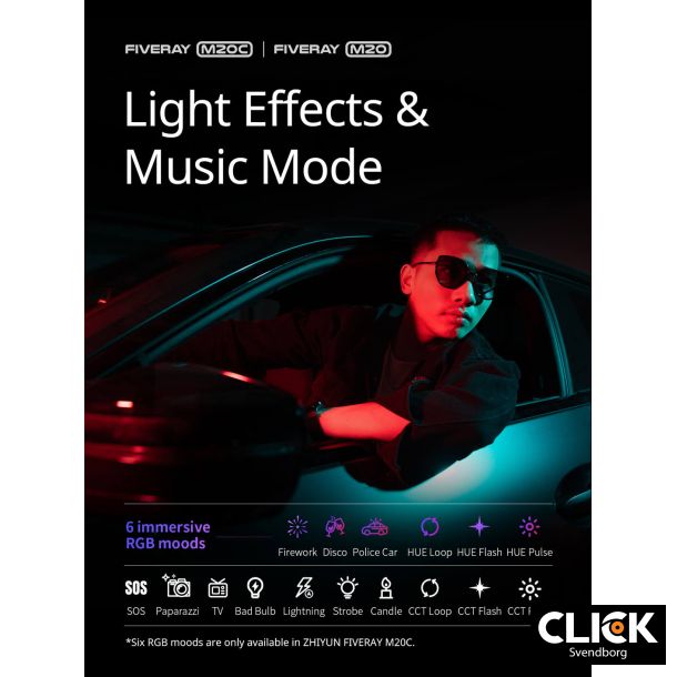 Zhiyun LED Fiveray M20C (RGB) Pocket Light