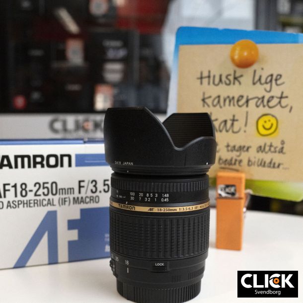 Brugt Tamron AF 18-250mm F/3.5-6.3 DI II til Canon EF